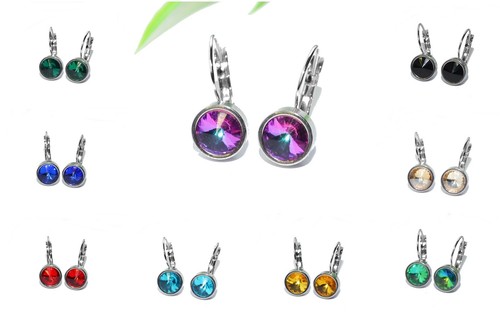Edelstahl strass ohrringe - edelstahl,