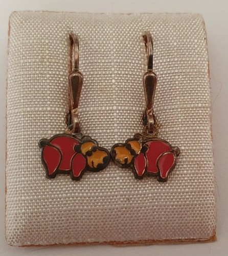 Girls hippo earring earrings - earring,