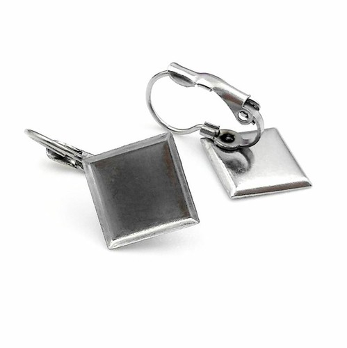 10x ohrhänger brisur quadrat - 10x,
