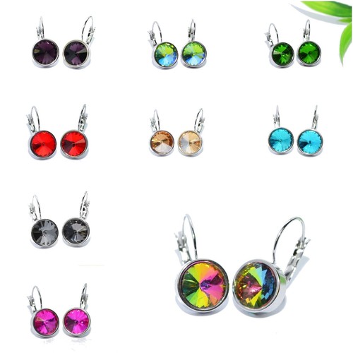 Edelstahl strass ohrringe - edelstahl,