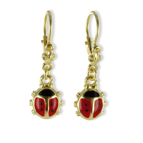 Earrings ladybug 333 gold
