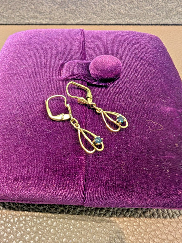 Earrings 333 yellow gold - earrings,