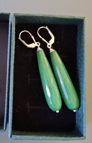 Silver 925 long earrings - earrings, 6cm