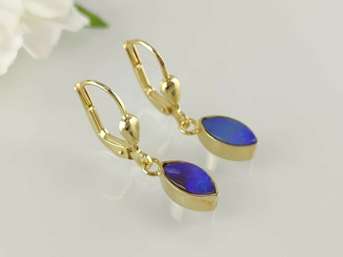 Earrings real gold 333