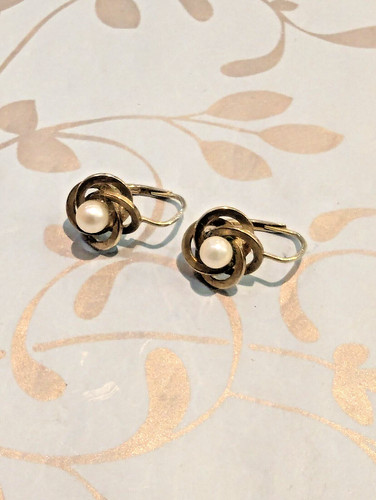 333 gold earrings - 333, with