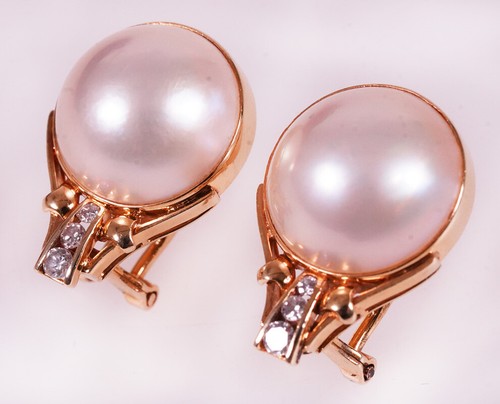 Valuable mabe pearl stud - mabe,